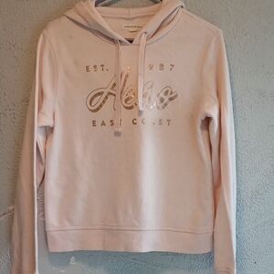 Aeropostale Women's Light Pink Hoodie